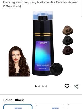 Black Hair Coloring Shampoo for Women - At-Home Color